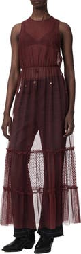 AllSaints Terra Sheer Tulle Maxi Dress