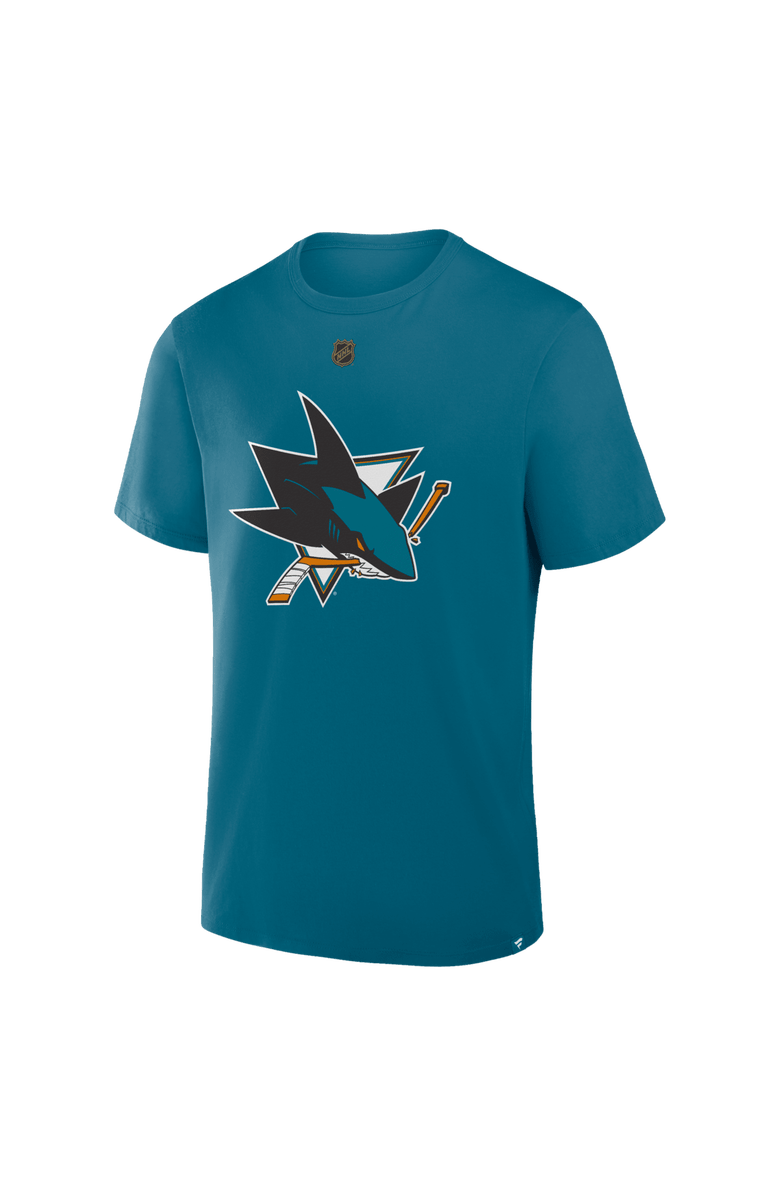 FANATICS Men's Fanatics Macklin Celebrini Teal San Jose Sharks Authentic Stack Name & Number T-Shirt, Alternate, color, Teal