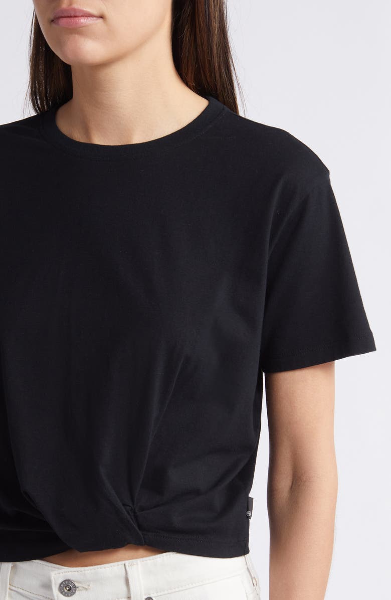 AG Ciara Twist Hem Cotton T-Shirt, Alternate, color, 