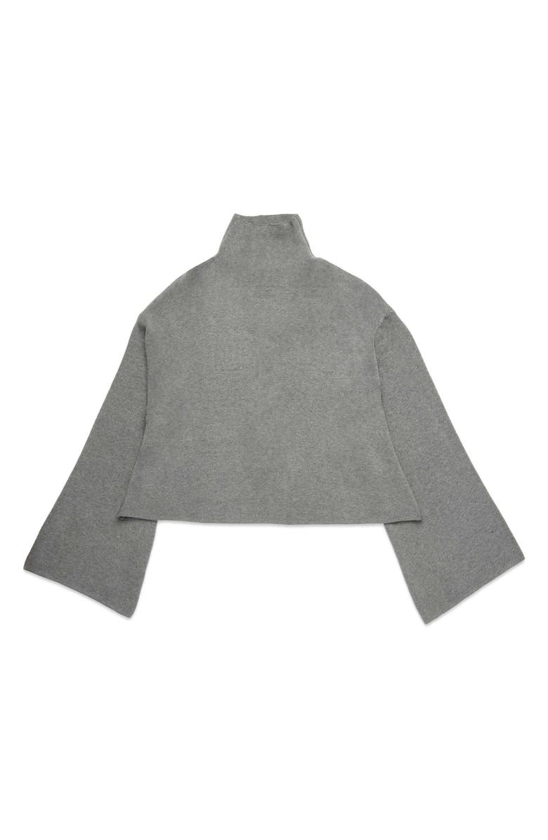 DELUC Chuck Crop Funnel Neck Sweater, Main, color,