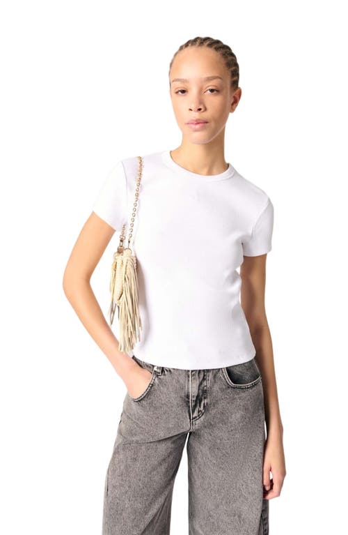 Maje Cotton T-shirt In White