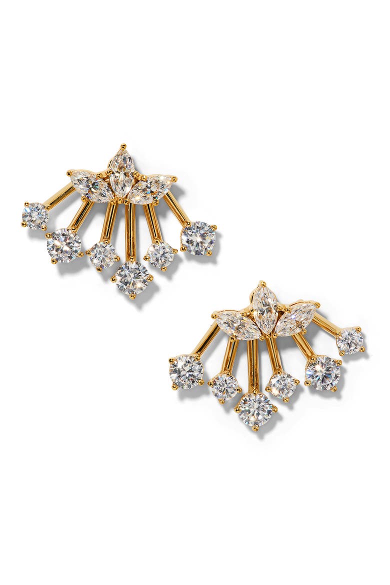 Lucia Front Back Ear Jackets, Main, color, GOLD