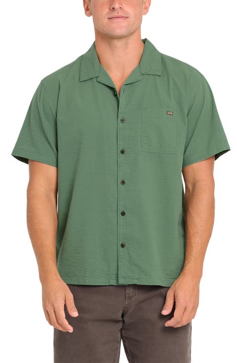 Victoria Vacay Linen Blend Camp Shirt