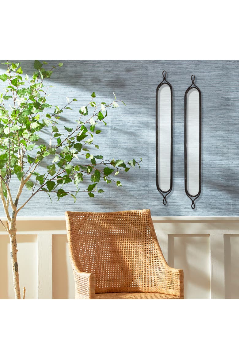 Tall Narrow Mirrors, Set Of 2, Alternate, color, Black