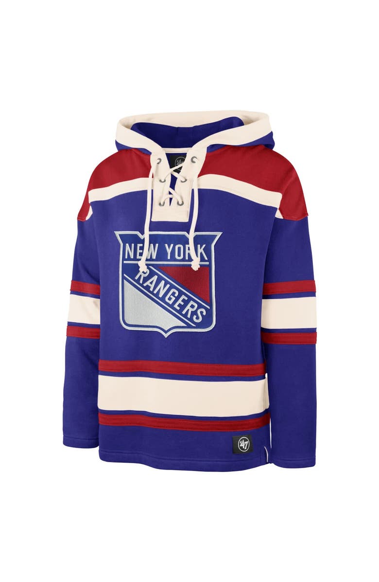 '47 Men's '47 Artemi Panarin Royal New York Rangers Big & Tall Lace-up Pullover Hoodie, Alternate, color, Royal