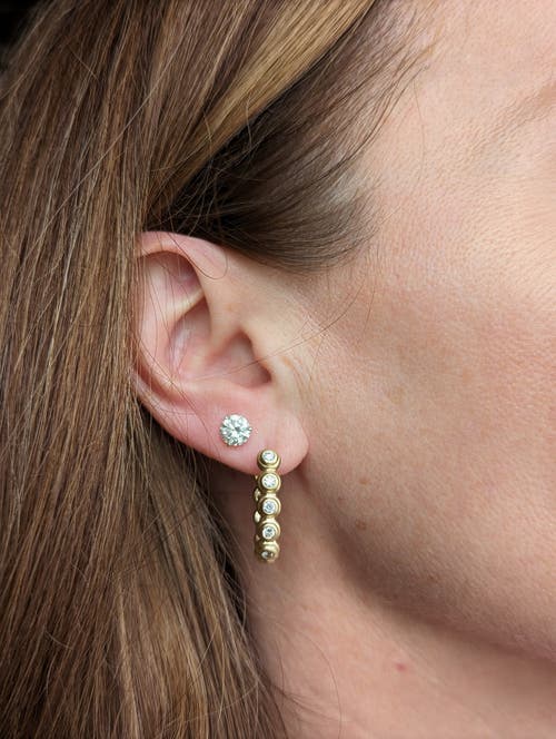 Campbell + Charlotte Evolve Oval Hoop Earring In Brown