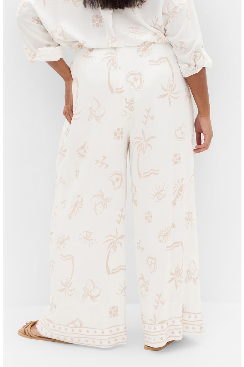 Alessia Wide Leg Pants, Alternate, color, STONE CONVERSATIONAL
