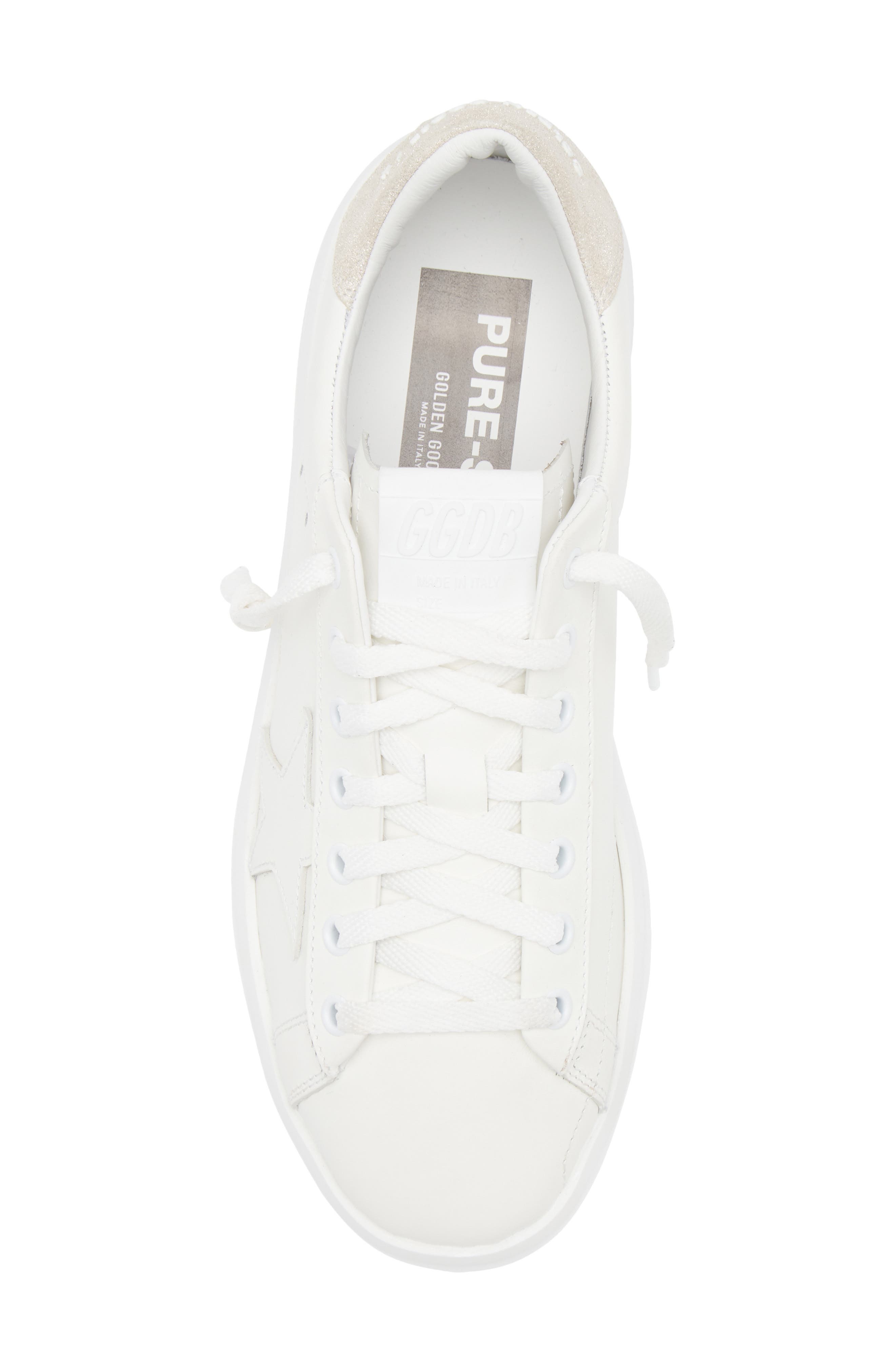 Golden Goose Purestar Low Top Sneaker, Alternate, color, White/ Platinum