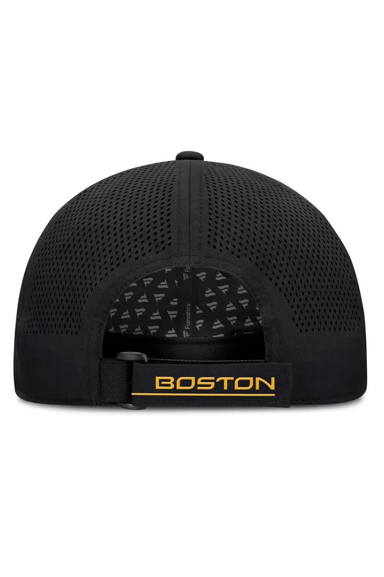 Men's Fanatics Black Boston Bruins Driver Adjustable Hat, Alternate, color, Black