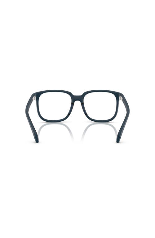 Moncler 53mm Square Optical Glasses In Blue