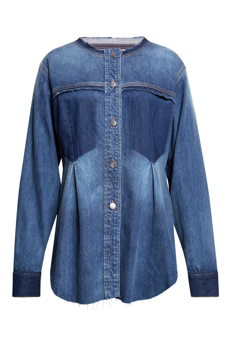 Weslia Denim Shacket, Main, color, CITY LIGHTS