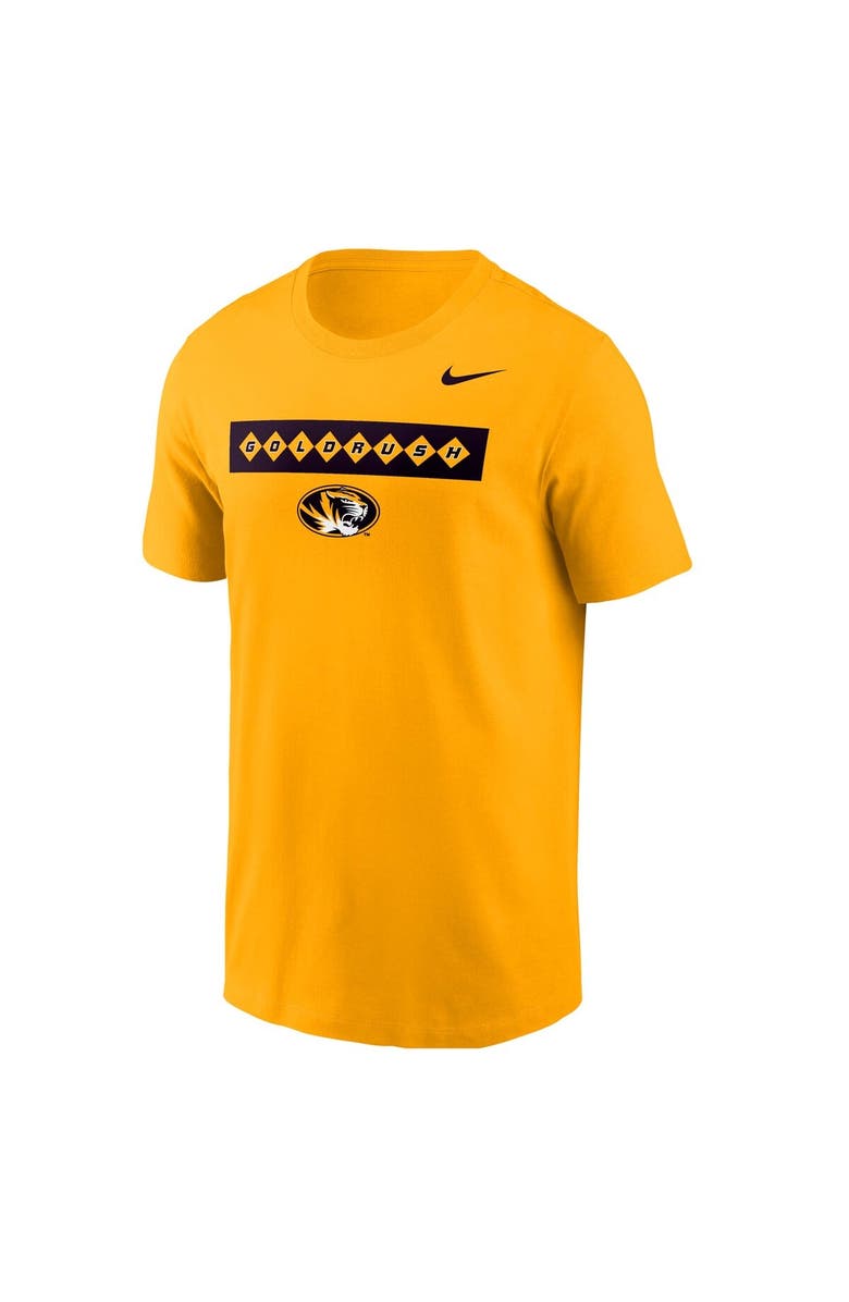 Nike Men's Nike Gold Missouri Tigers 2025 Gold Rush T-Shirt, Alternate, color, Gold