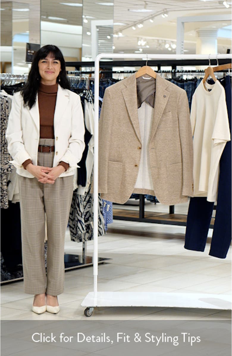Hampton Tan Knit Cotton & Linen Sport Coat, sales video thumbnail