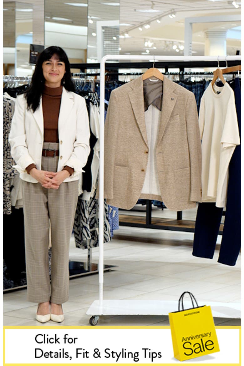 Hampton Tan Knit Cotton & Linen Sport Coat video