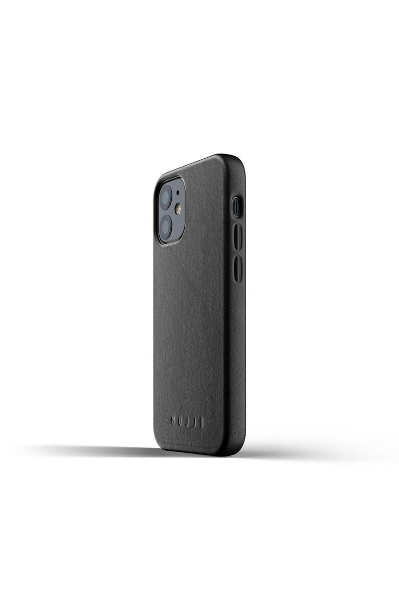MUJJO Full Leather Case for iPhone 12 Mini, Main, color, Black