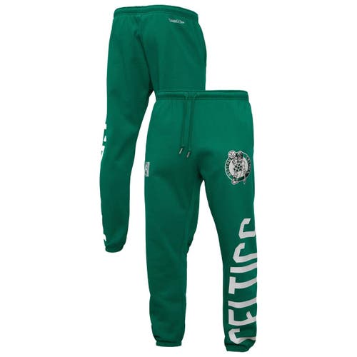 Mitchell & Ness Kelly Green Boston Celtics Hardwood Classics Team Origins Pants