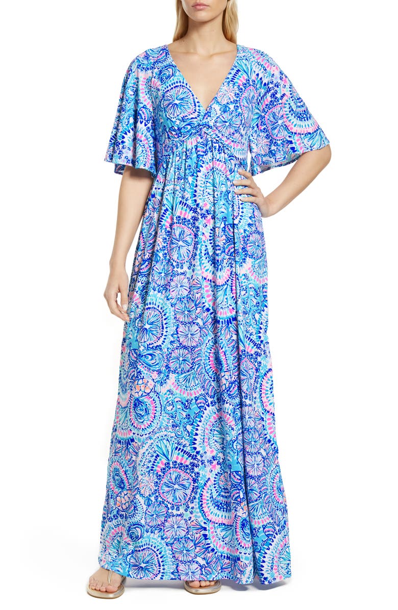 Lilly Pulitzer<sup>®</sup> Minka Floral Maxi Dress, Main, color,