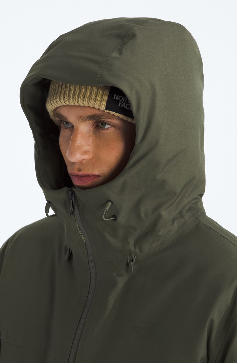 The North Face Mountain Range Waterproof Down Jacket, Alternate, color, New Taupe Green