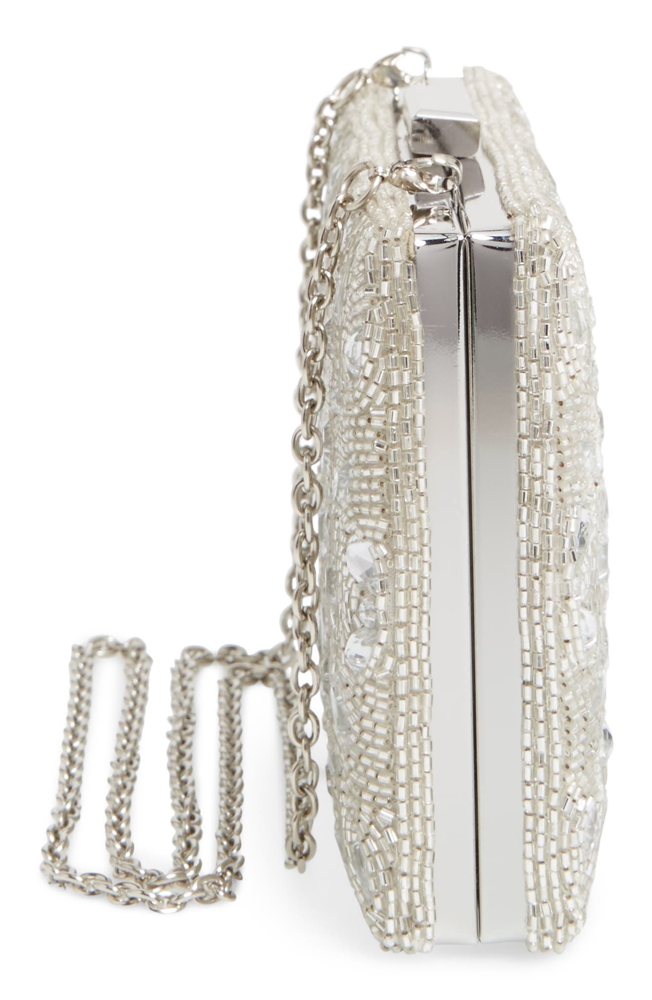 Glint Beaded Clutch, Alternate, color, 