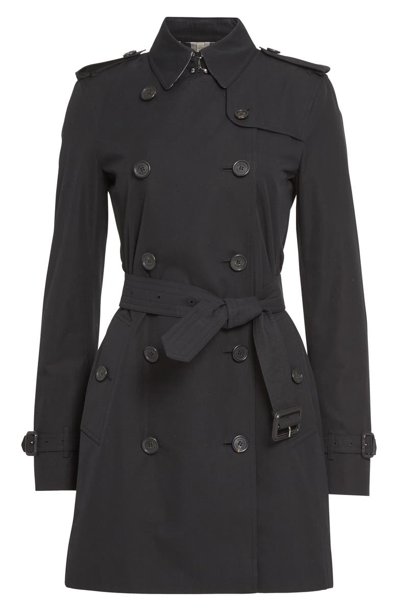Burberry Kensington Mid Trench Coat, Alternate, color,