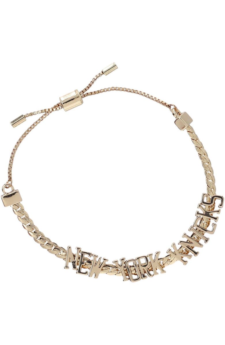 BaubleBar New York Knicks Pull-Tie Bracelet, Main, color,