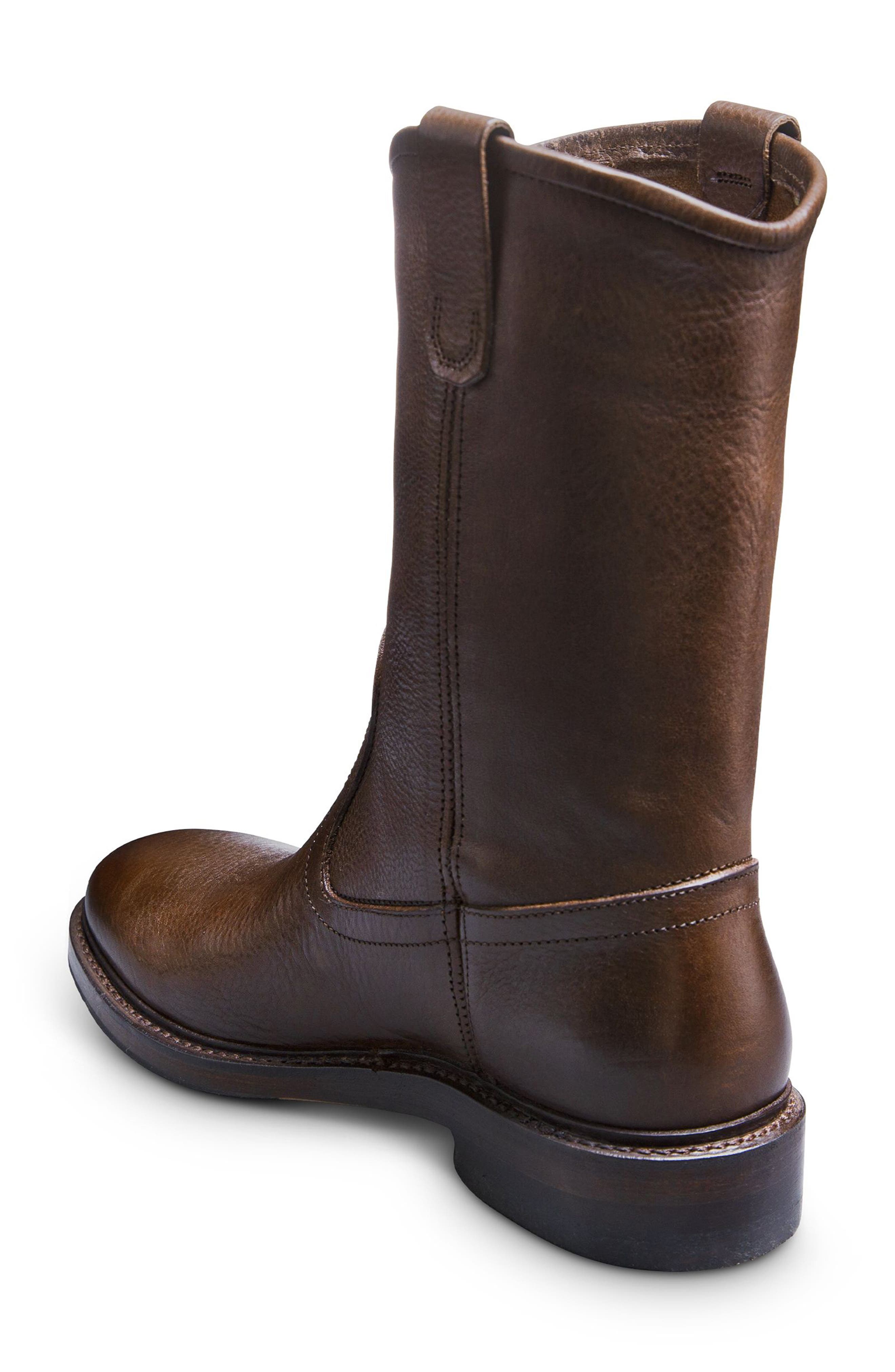Allen Edmonds Dallas Western Boot, Alternate, color, Brown