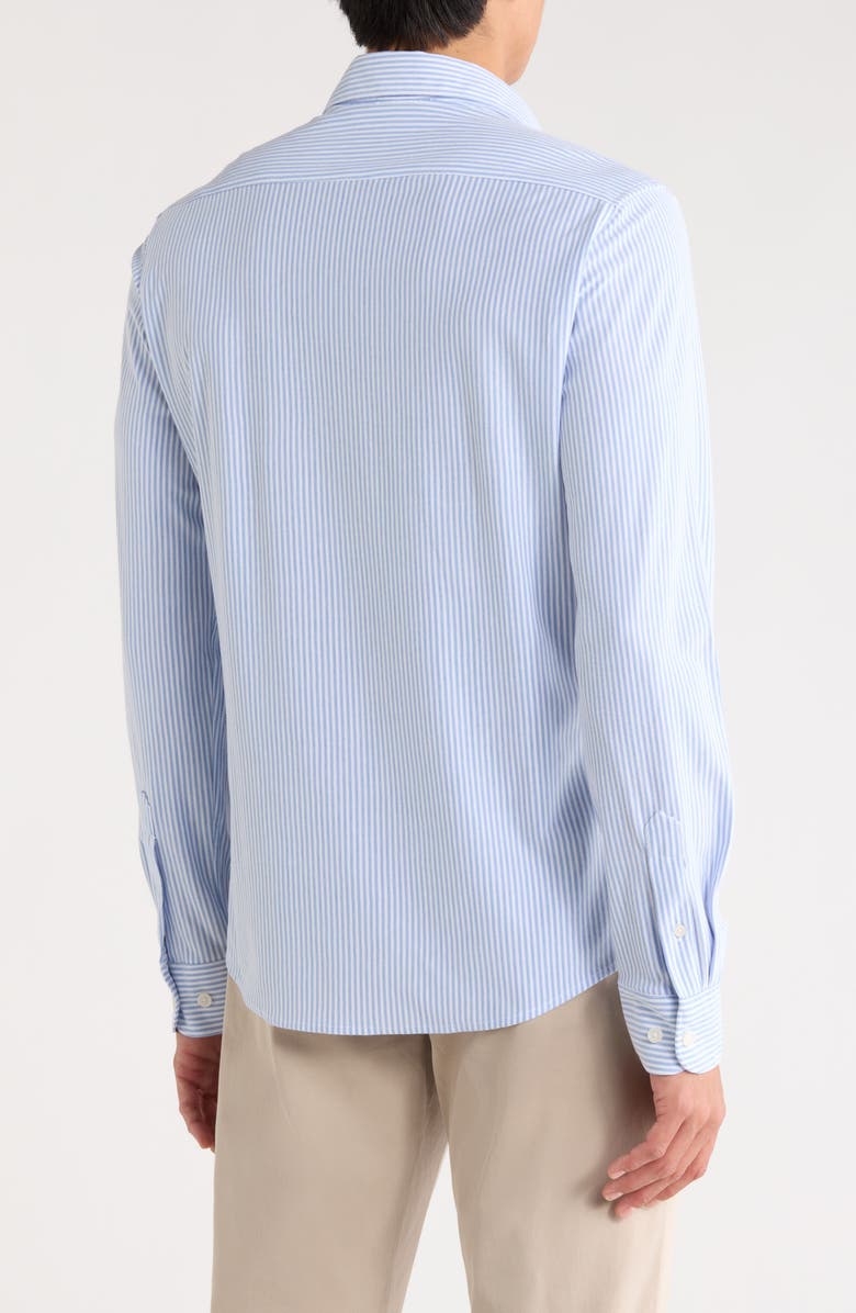 DENIM AND FLOWER Striped Oxford Button-Up Shirt, Alternate, color, Blue