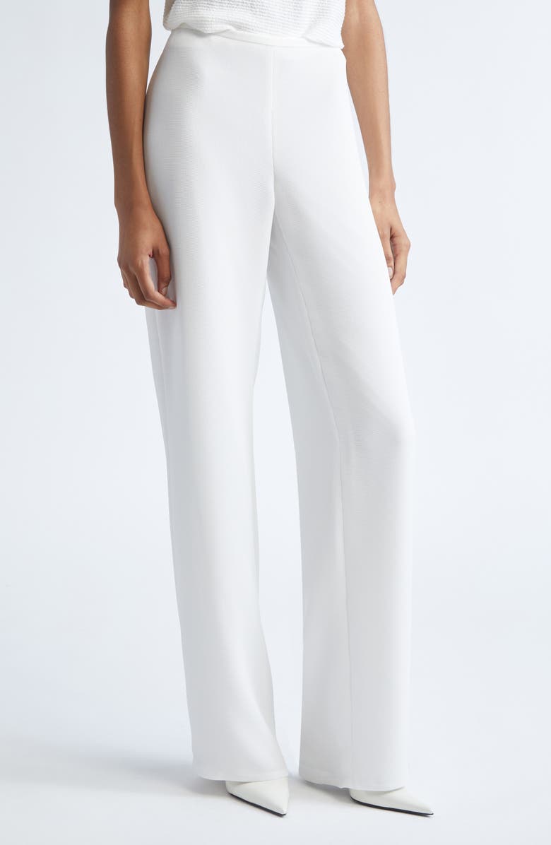 Emporio Armani Tech Waffle Straight Leg Pants, Alternate, color, White