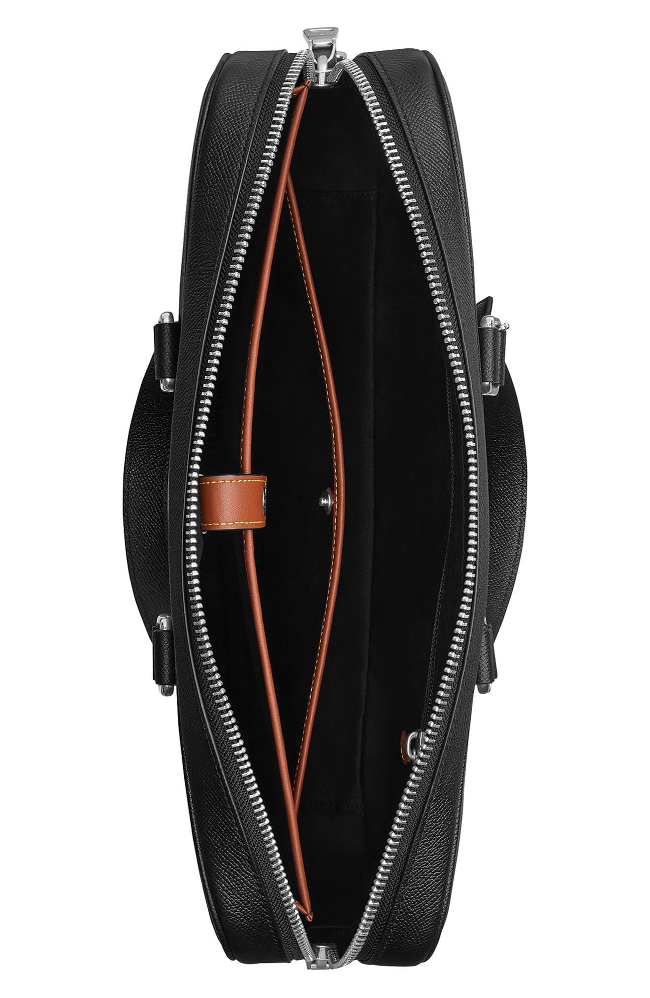 COACH Caden Logo Jacquard Briefcase, Alternate, color, Black Signature