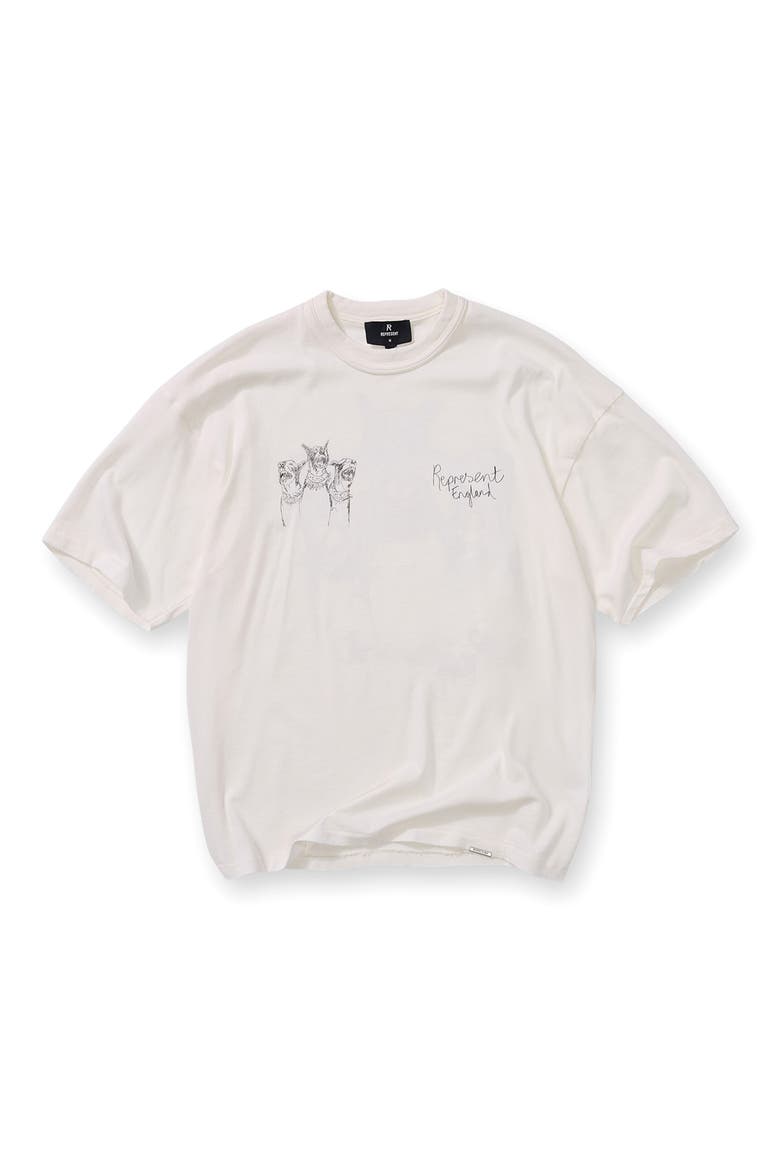 Hand Drawn Thoroughbred Graphic T-Shirt, Alternate, color, FLAT WHITE