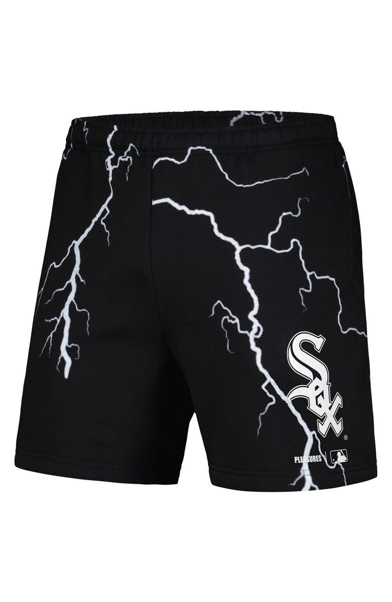 PLEASURES Men's PLEASURES  Black Chicago White Sox Lightning Shorts, Alternate, color, Black