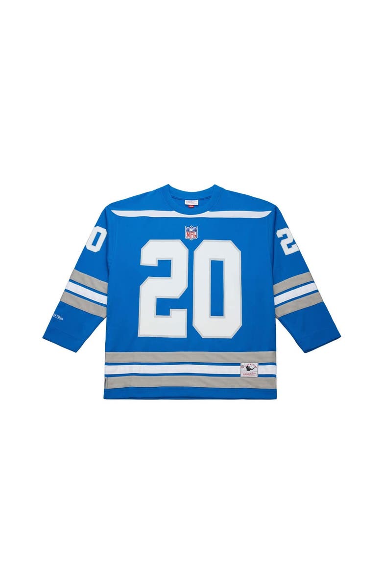Mitchell & Ness Men's Mitchell & Ness Barry Sanders Blue Detroit Lions Maxxed Out Fashion Hockey Jersey, Main, color, Blue