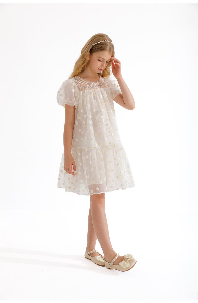 Tulleen Perivale Dress, Alternate, color, White