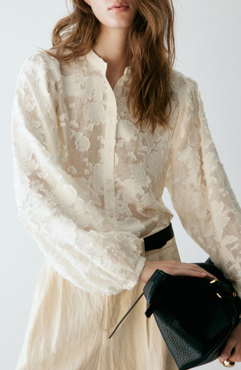 Vivi Tonal Jacquard Top