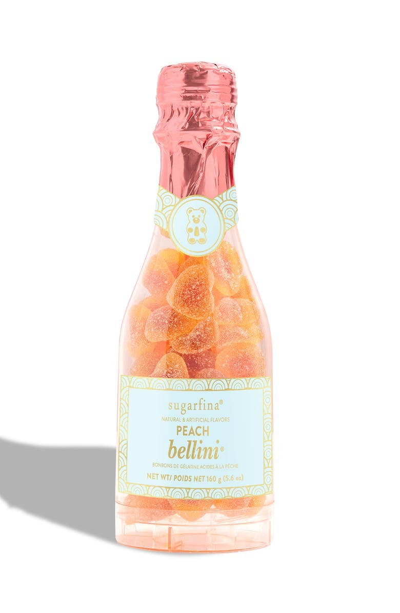 sugarfina Peach Bellini Gummies Candy Bottle, Main, color,