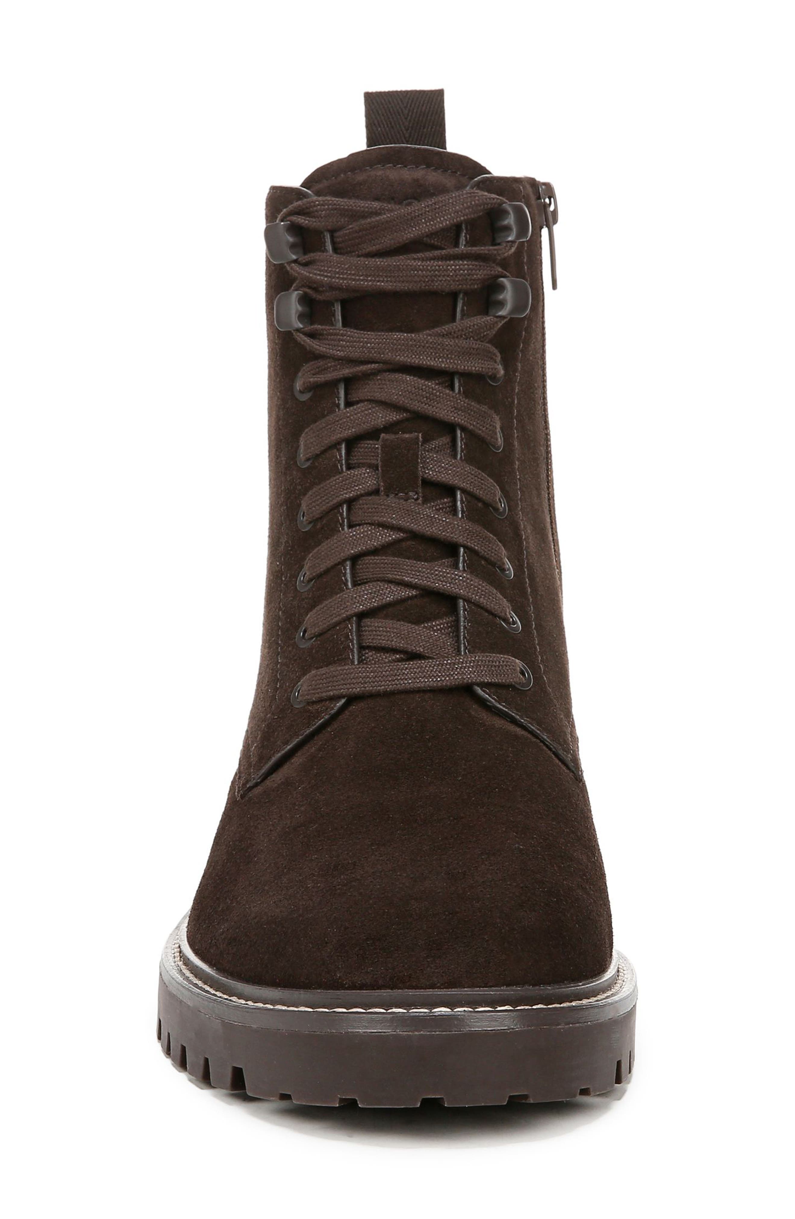 Vince Dominic Plain Toe Boot, Alternate, color, Cocoa Brown