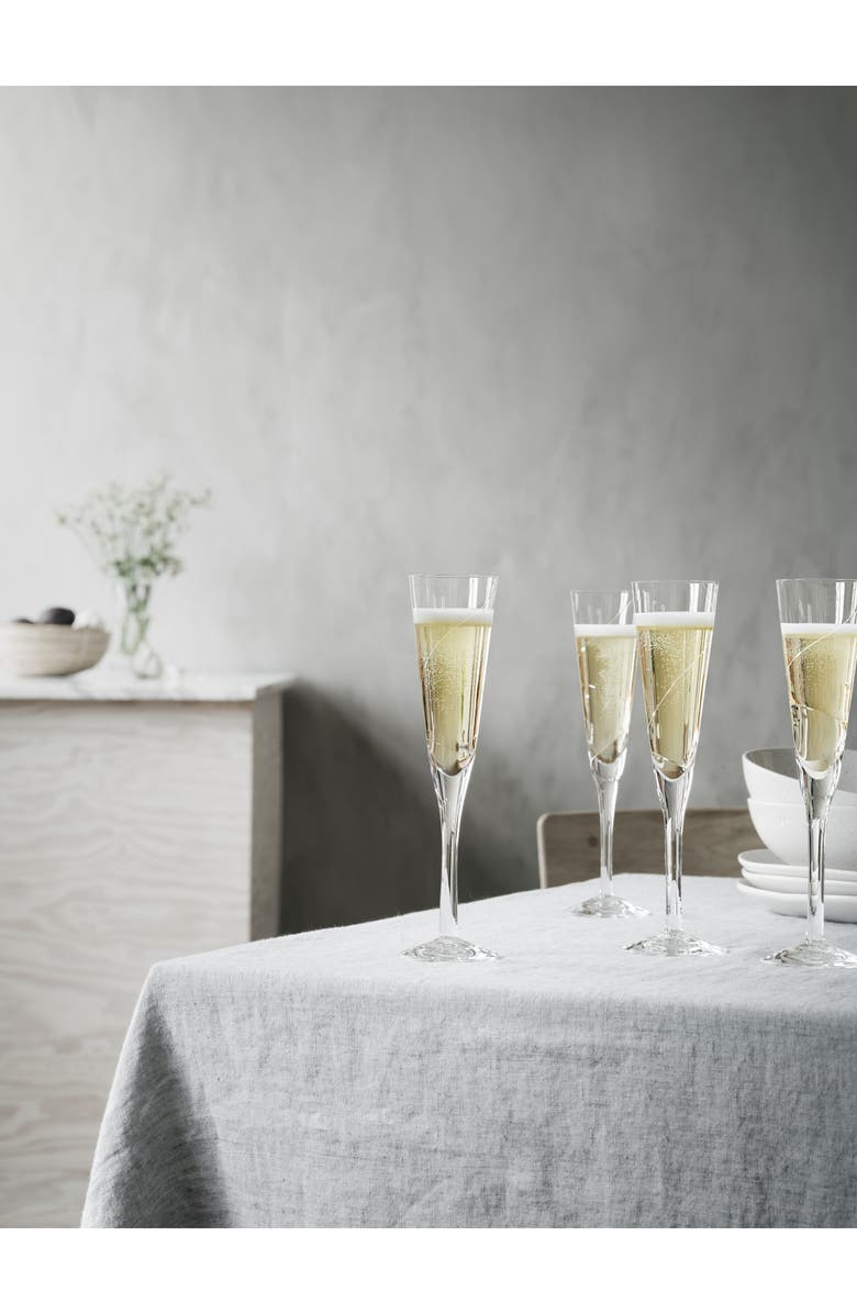 Kosta Boda Line Flute, Alternate, color, Clear