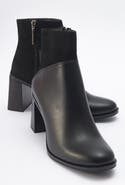 Prologue Shoes Ropa Block Heel Zip Boot