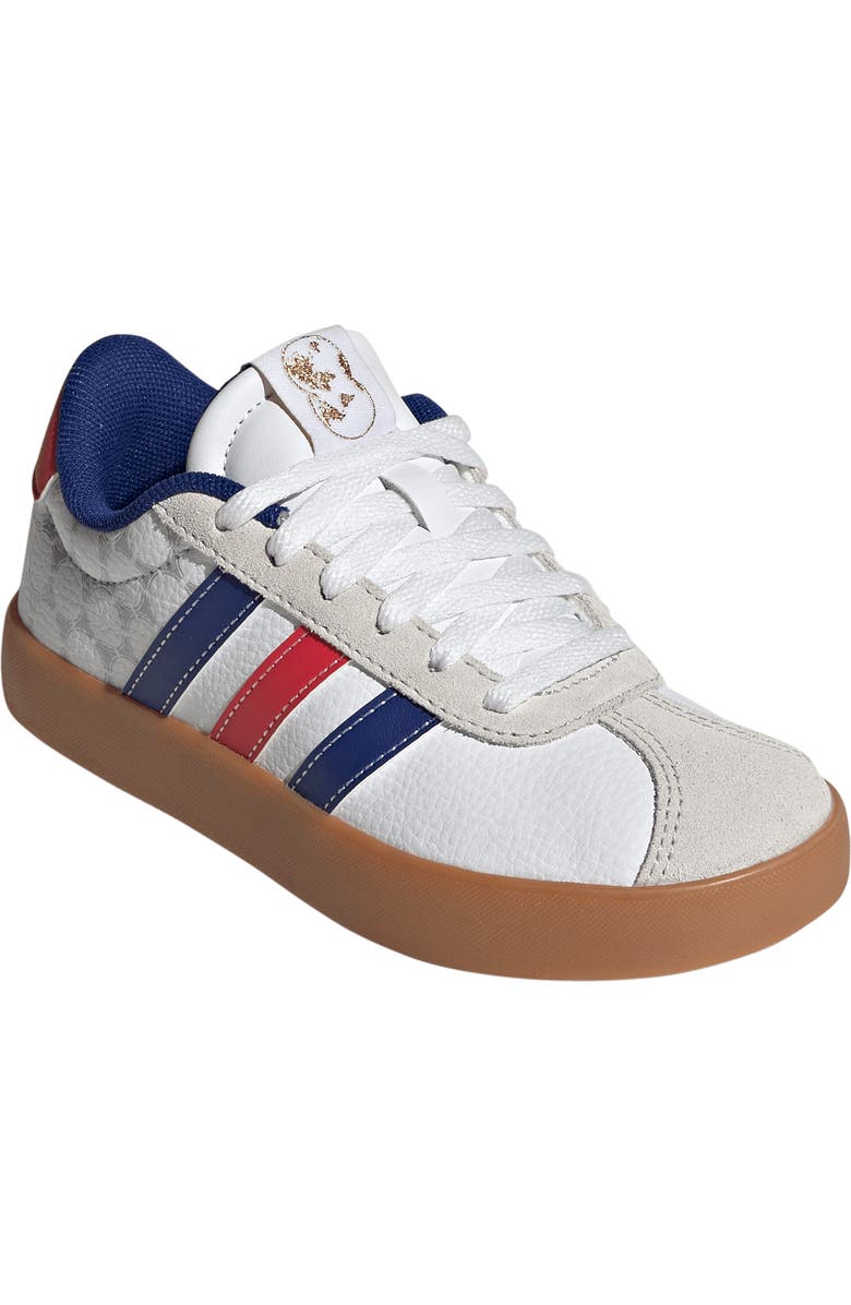 adidas Kids' VL Court 3.0 Sneaker, Main, color, White/ Pure Ruby/ Ink