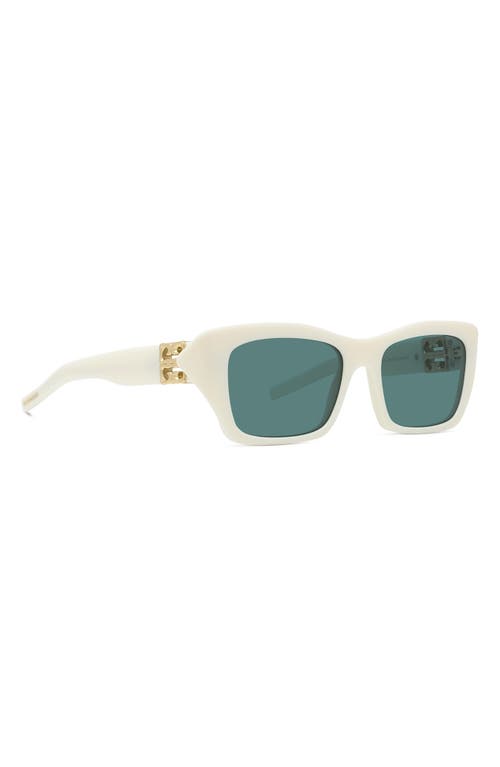 GIVENCHY GIVENCHY 4G LIQUID 54MM RECTANGULAR SUNGLASSES