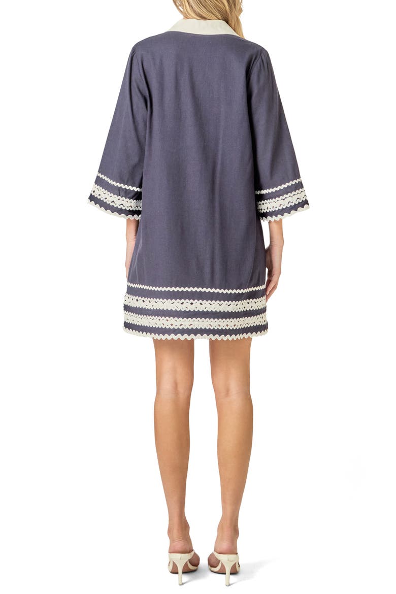 Colorblock Minidress, Alternate, color, NAVY