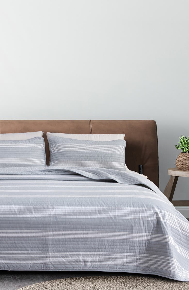 Woven & Weft Stripe Quilt & Sham Set, Alternate, color, 