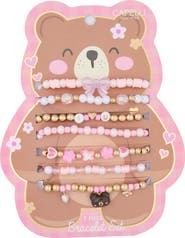 Capelli New York Kids' 7-Piece Bear Bracelet Set