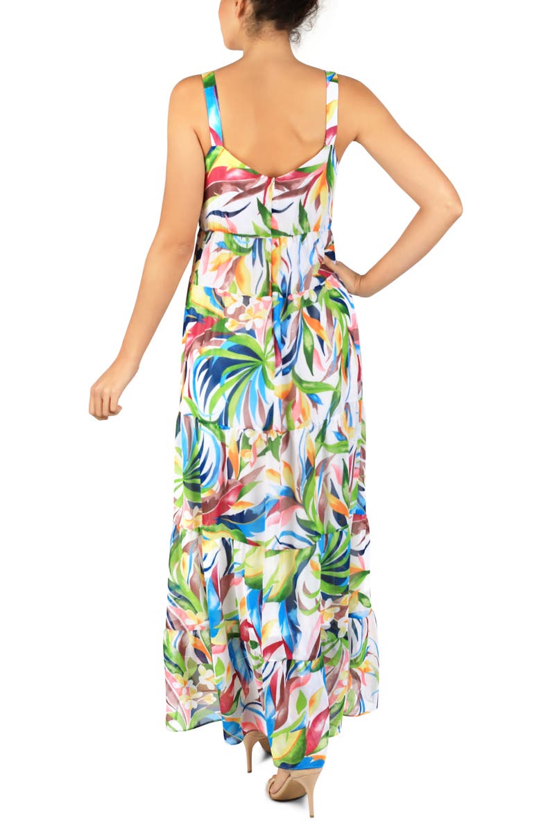 Julia Jordan Floral Tiered Maxi Sundress, Alternate, color, 