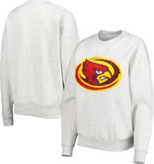 GAMEDAY COUTURE Women's Gameday Couture Heather Gray Iowa State Cyclones Chenille Patch Fleece Pullover Sweatshirt