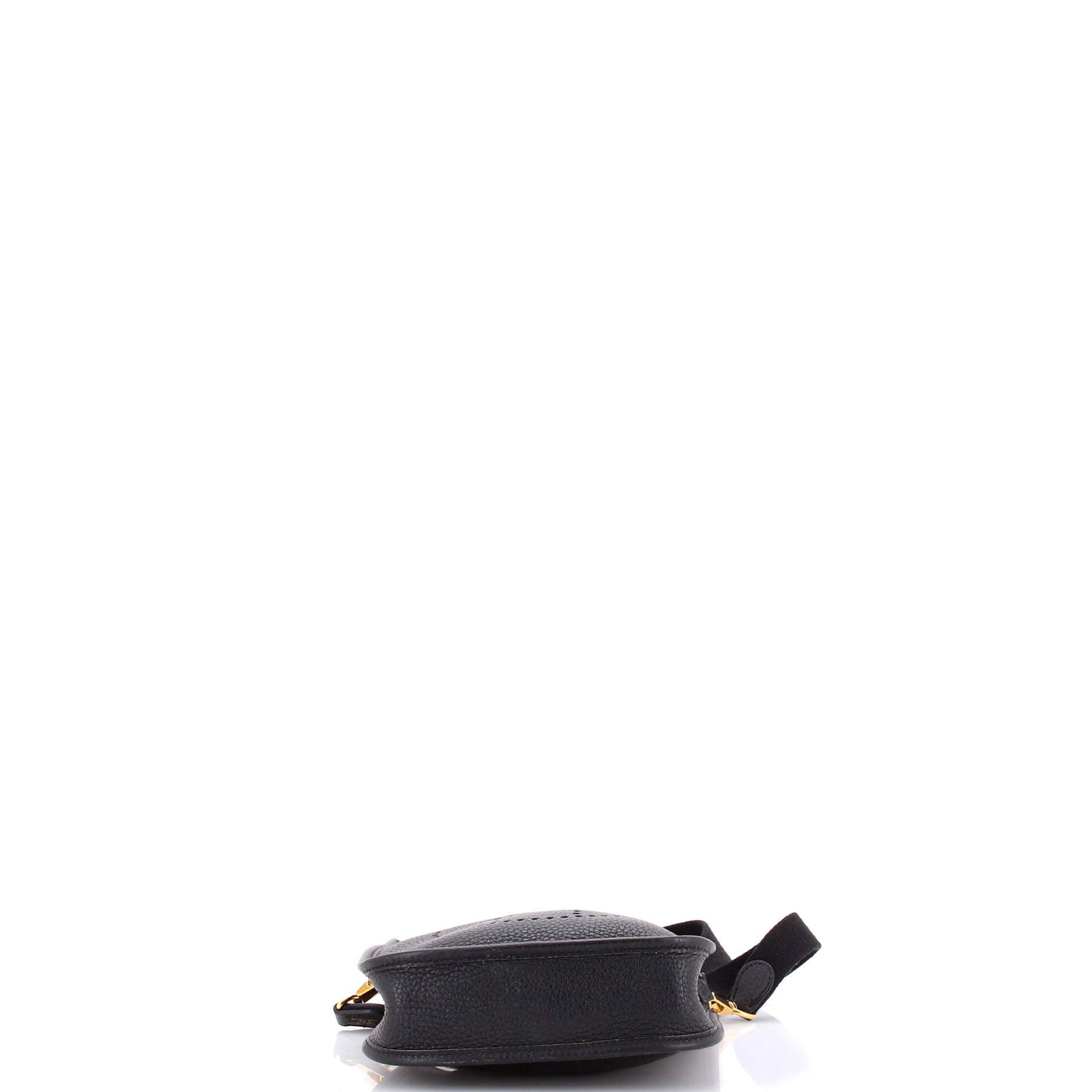 Pre-Owned Hermes Evelyne Bag Gen III Clemence TPM, Alternate, color, Noir