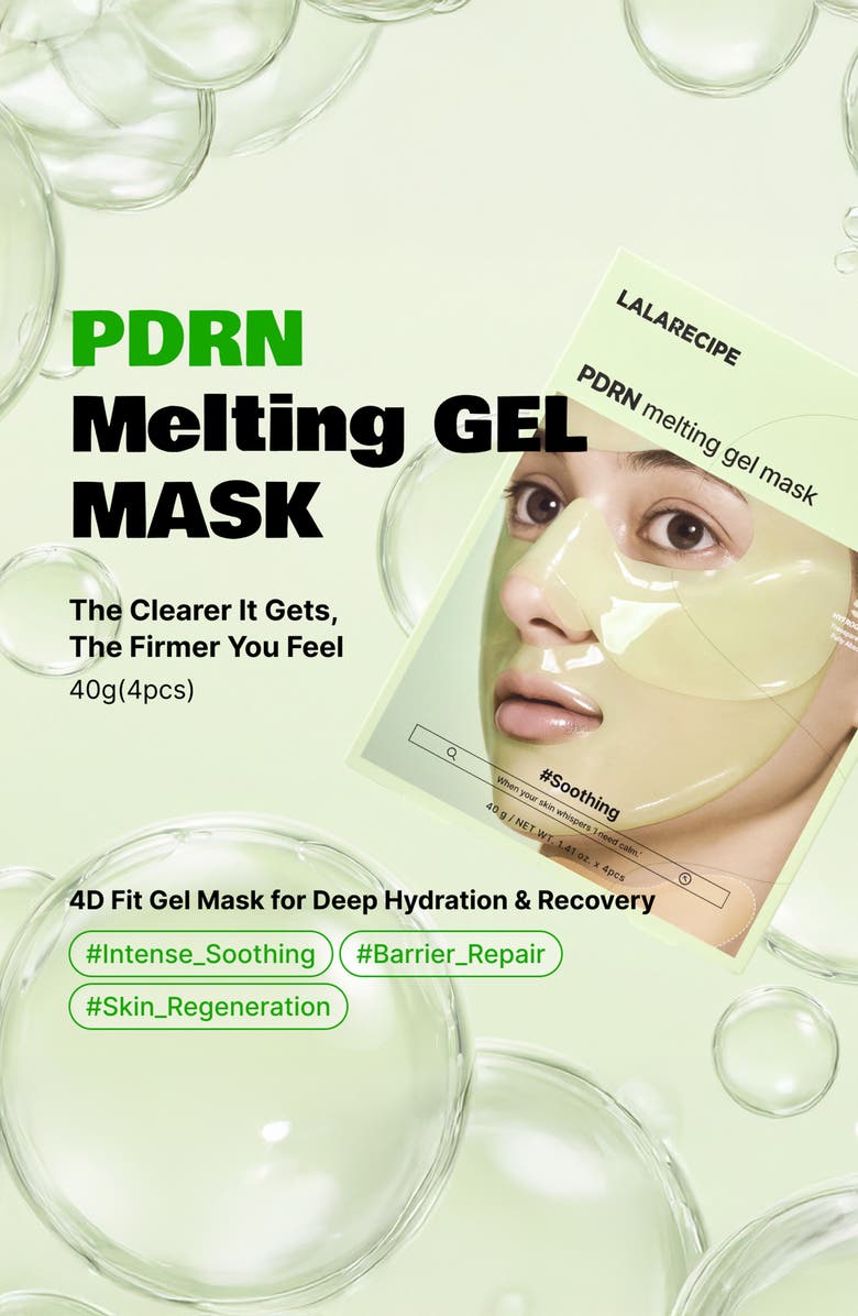 LALA Recipe PDRN Melting Gel Mask Set of 4, Alternate, color, Yellow