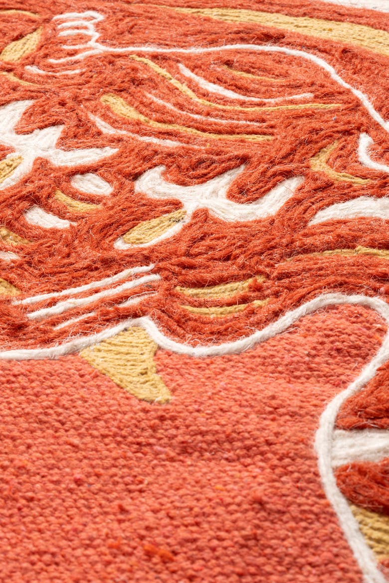 Cotton Vibrant Rug, Alternate, color, Mustard