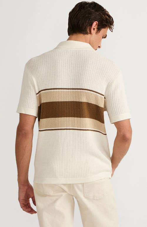 LANDS' END LANDS' END SHORT SLEEVE CAMP COLLAR SWEATER POLO