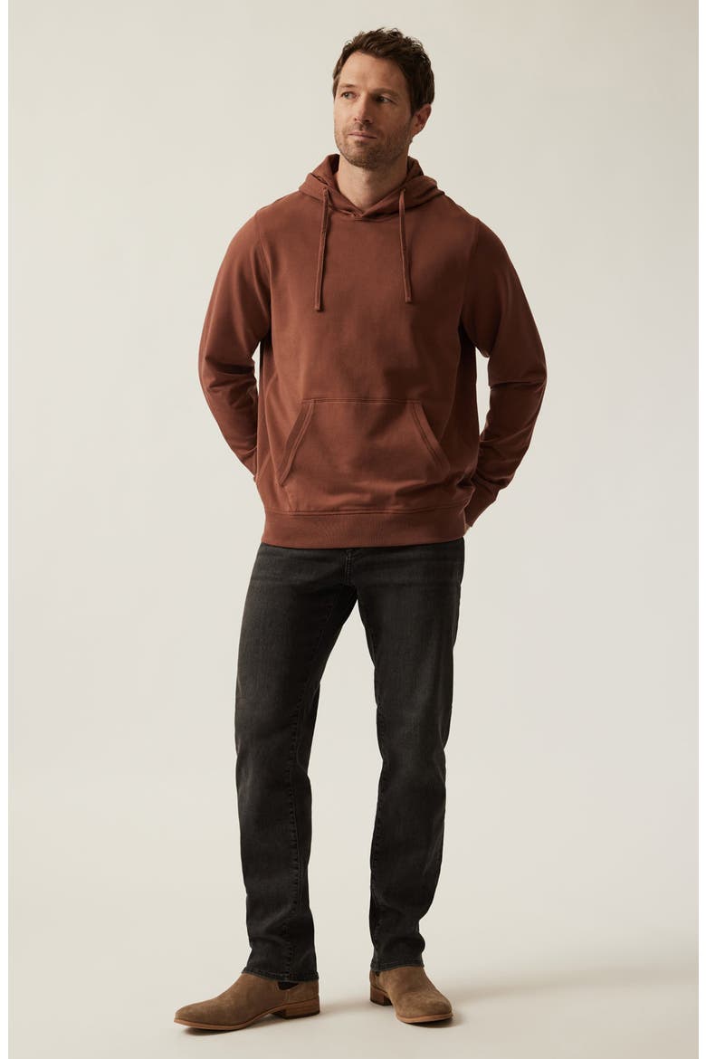Stretch French Terry Hoodie, Alternate, color, CINNAMON